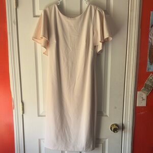 Calvin Klein Soft Cream Midi Dress